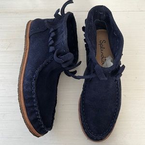 Splendid navy suede booties